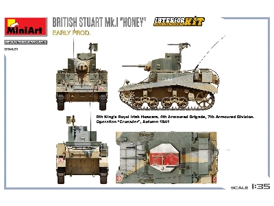 British Stuart Mk.I &#8220;honey" Early Prod. Interior Kit - zdjęcie 45