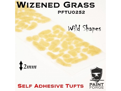 Wizened Grass Wild Shapes 2 Mm - Self Adhesive Tufts - zdjęcie 1