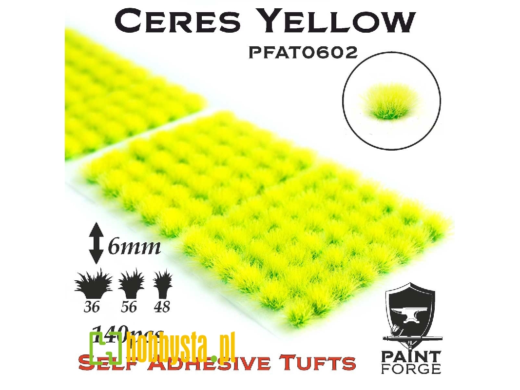 Ceres Yellow Alien Tufts 6mm - zdjęcie 1