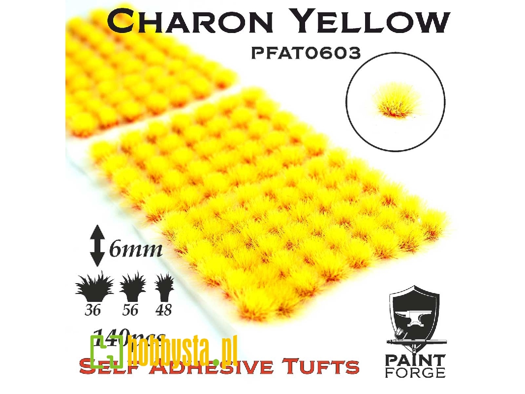 Charon Yellow Alien Tufts 6mm - zdjęcie 1