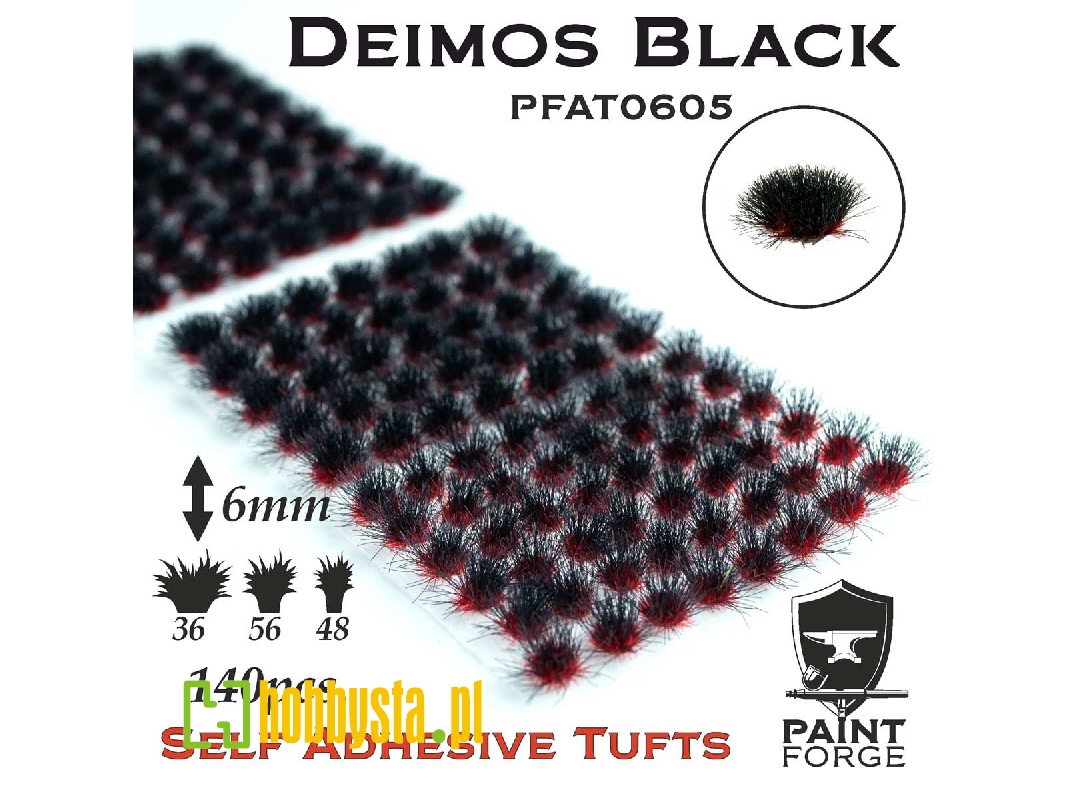 Deimos Black Alien Tufts 6mm - zdjęcie 1 Deimos Black Alien Tufts 6mm - zdjęcie 1