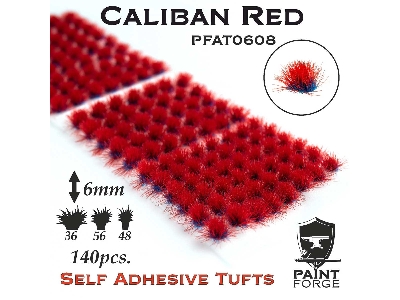 Caliban Red Alien Tufts 6mm - zdjęcie 1