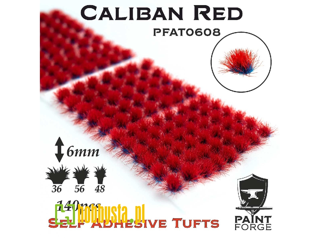 Caliban Red Alien Tufts 6mm - zdjęcie 1