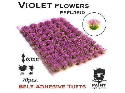 Violet Flowers 6mm - zdjęcie 1