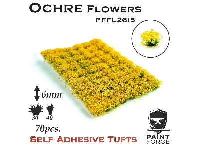 Ochre Flowers 6mm - zdjęcie 1