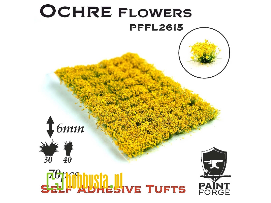 Ochre Flowers 6mm - zdjęcie 1