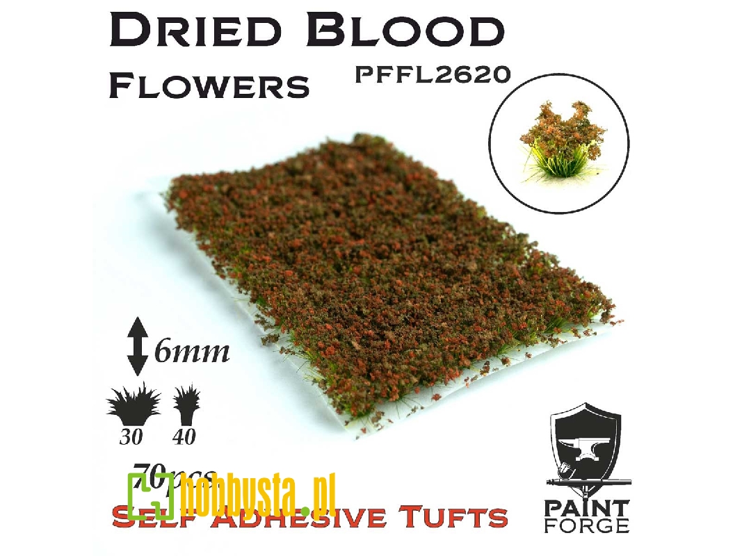 Dried Blood Flowers 6mm - zdjęcie 1 Dried Blood Flowers 6mm - zdjęcie 1