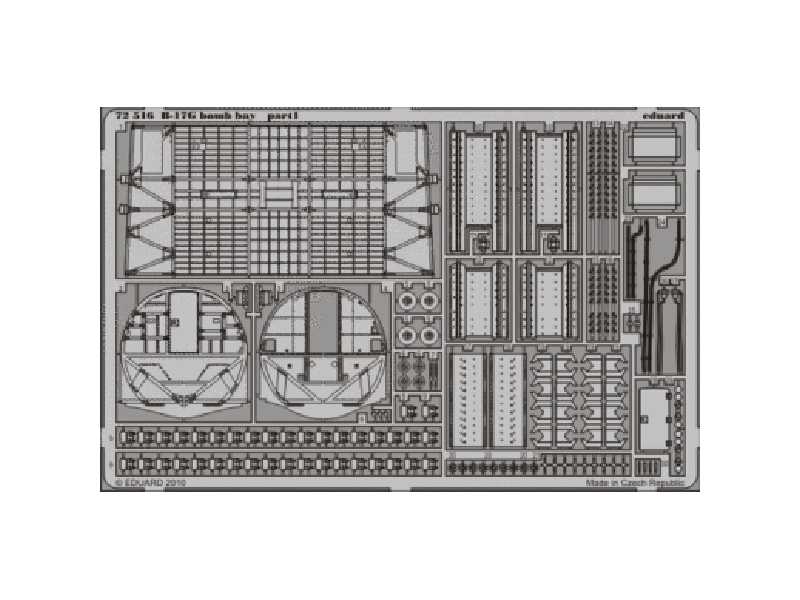 B-17G bomb bay 1/72 - Revell - blaszki - zdjęcie 1 B-17G bomb bay 1/72 - Revell - blaszki - zdjęcie 1