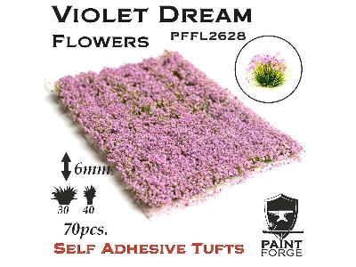 Violet Dream Flowers 6mm - zdjęcie 1