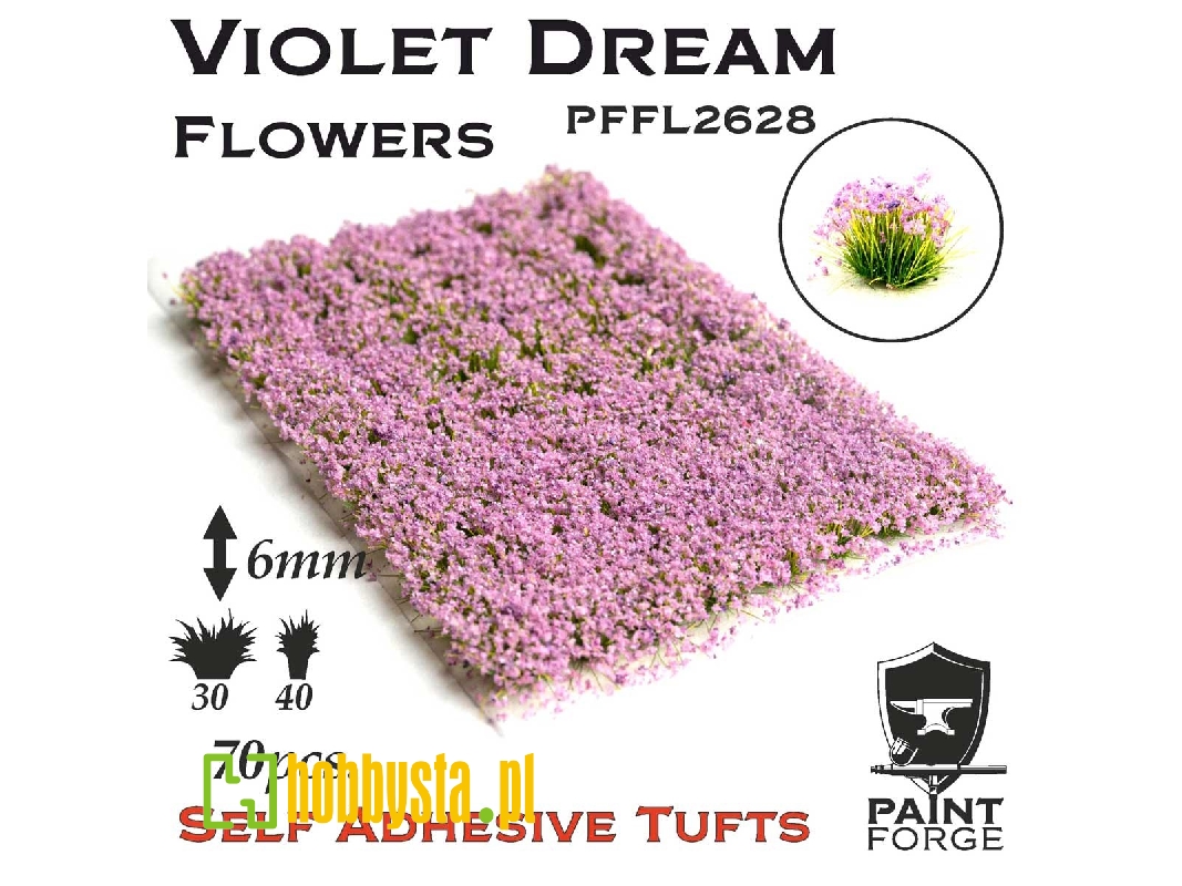 Violet Dream Flowers 6mm - zdjęcie 1 Violet Dream Flowers 6mm - zdjęcie 1