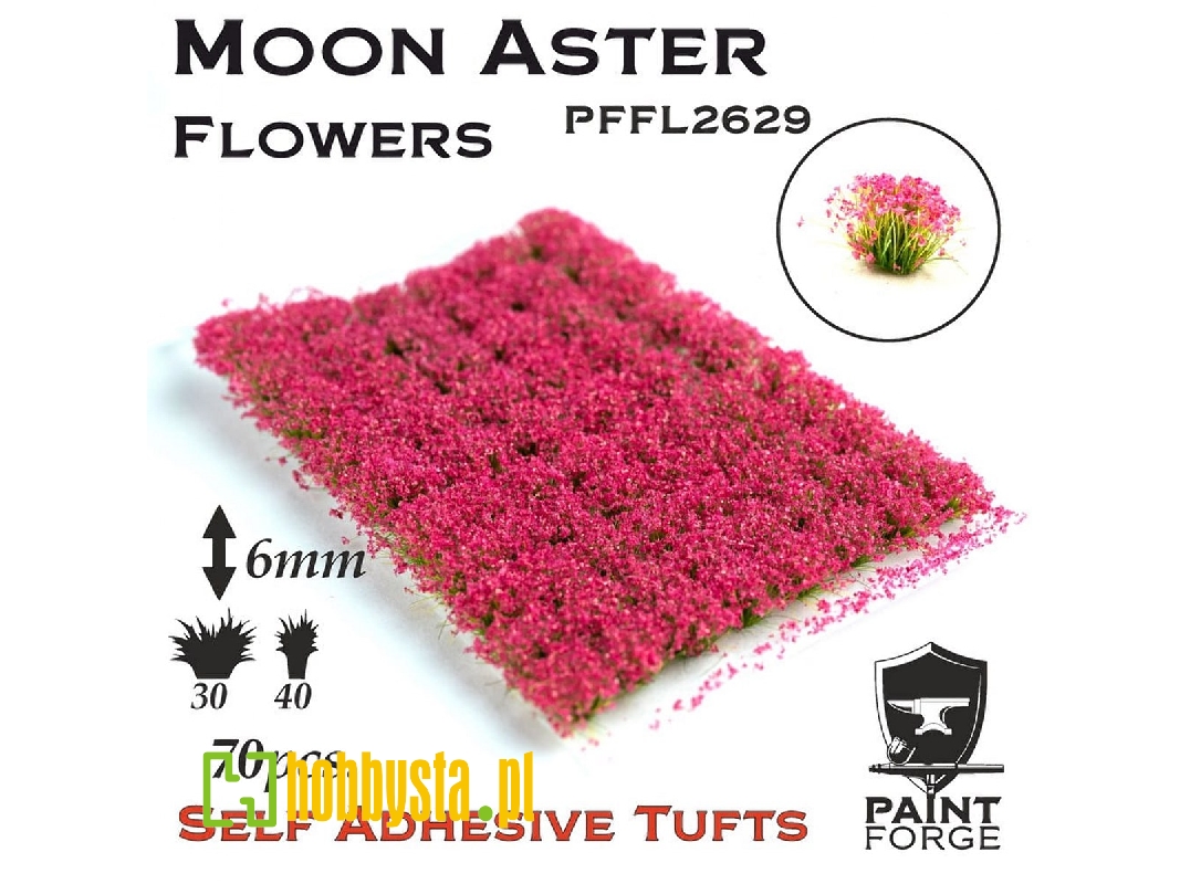 Moon Aster Flowers 6mm - zdjęcie 1