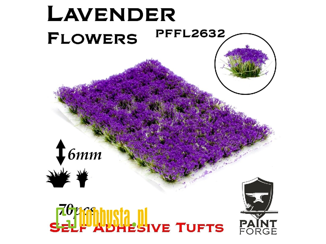 Lavender Flowers 6mm - zdjęcie 1 Lavender Flowers 6mm - zdjęcie 1