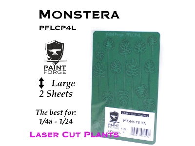 Laser Cut Plants - Monstera, Size L (2 Sheets) - zdjęcie 1