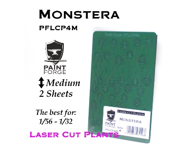 Laser Cut Plants - Monstera, Size M (2 Sheets) - zdjęcie 1