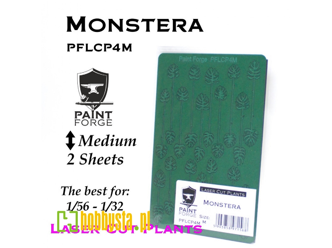 Laser Cut Plants - Monstera, Size M (2 Sheets) - zdjęcie 1