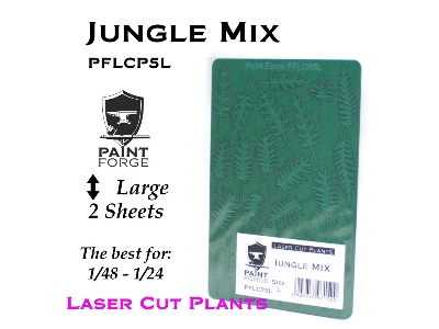 Laser Cut Plants - Jungle Mix, Size L (2 Sheets) - zdjęcie 1