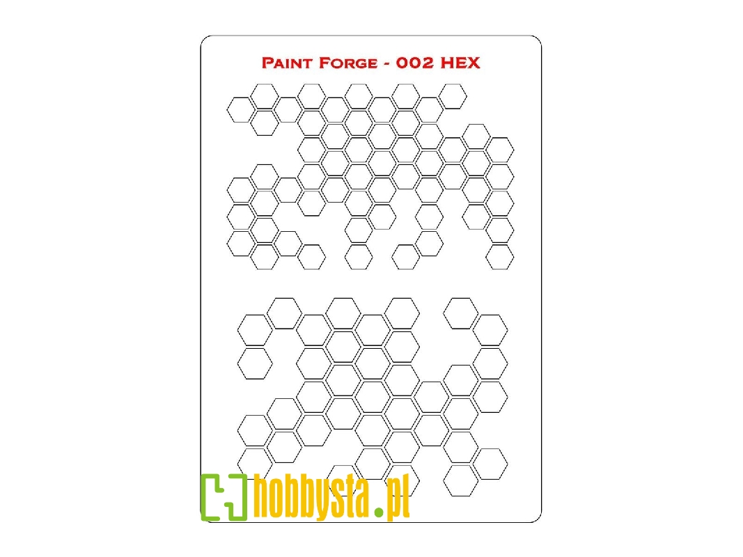 Hex 2 Stencils M (Size 14.0cm X 9.8cm) - zdjęcie 1 Hex 2 Stencils M (Size 14.0cm X 9.8cm) - zdjęcie 1