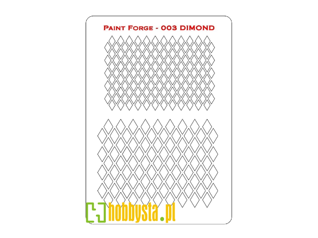 Diamonds Stencils M (Size 14.0cm X 9.8cm) - zdjęcie 1 Diamonds Stencils M (Size 14.0cm X 9.8cm) - zdjęcie 1