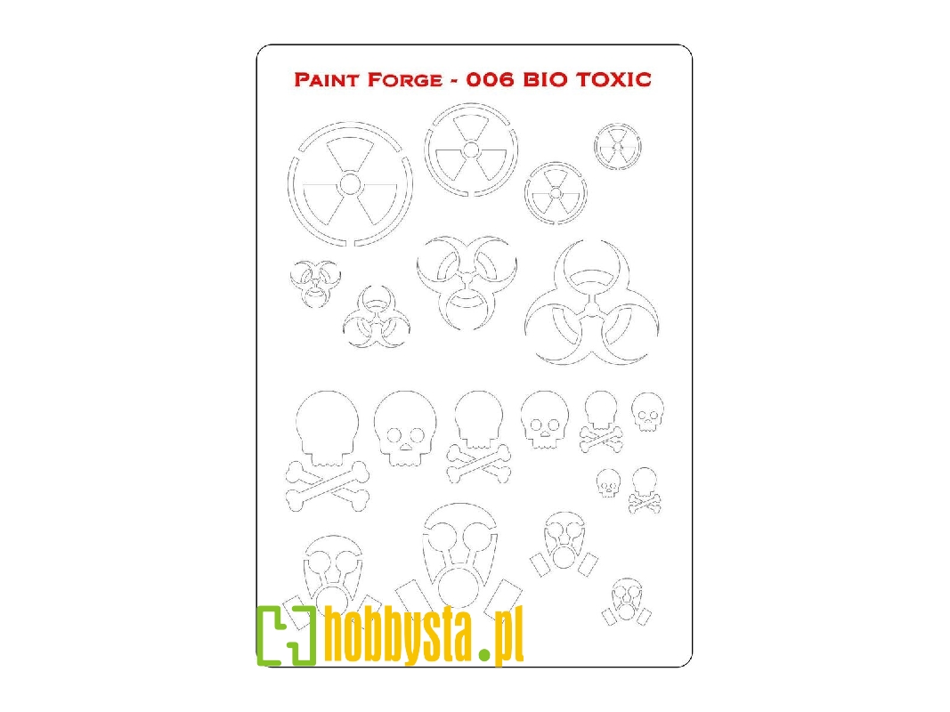 Bio Toxic Stencils L (Size 14.0cm X 20.0cm) - zdjęcie 1 Bio Toxic Stencils L (Size 14.0cm X 20.0cm) - zdjęcie 1
