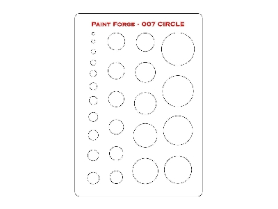 Circle Stencils M (Size 14.0cm X 9.8cm) - zdjęcie 1