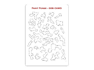 Camo Stencils M (Size 14.0cm X 9.8cm) - zdjęcie 1