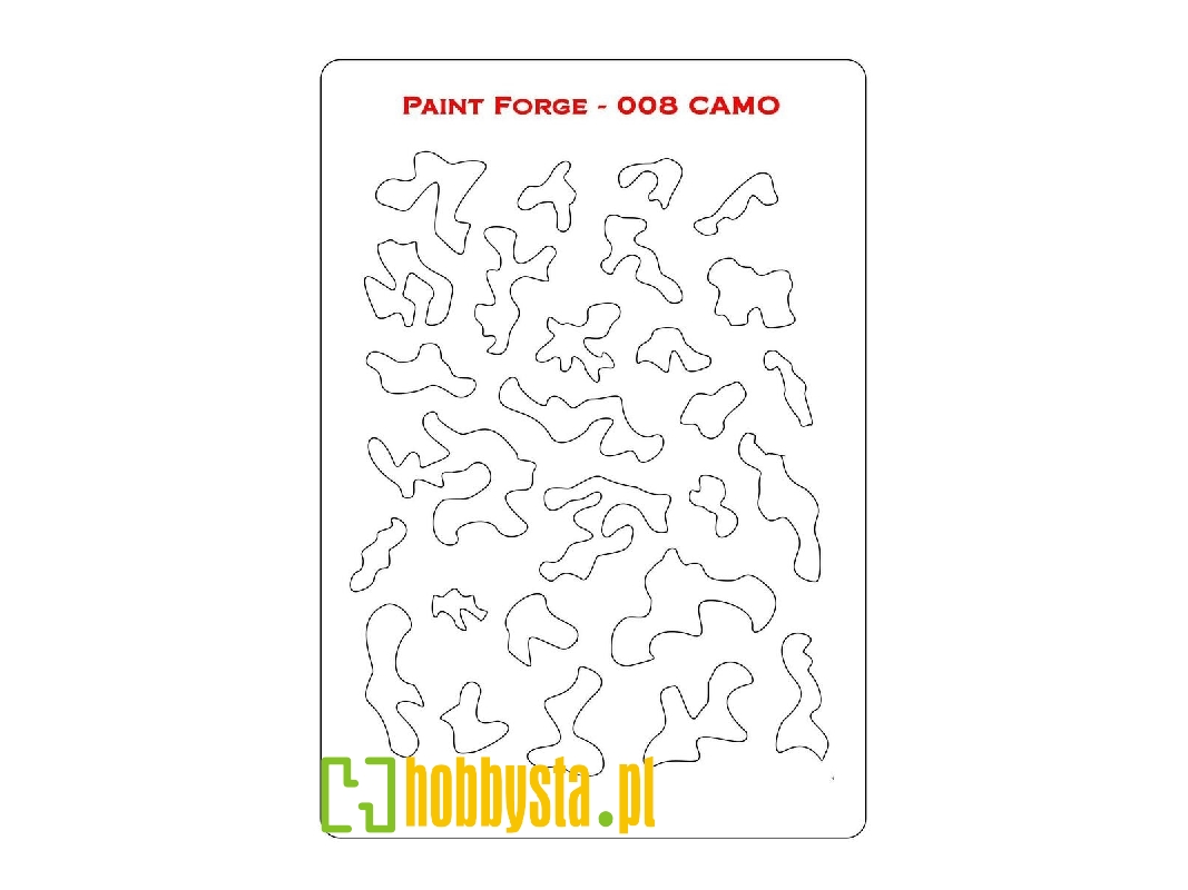 Camo Stencils M (Size 14.0cm X 9.8cm) - zdjęcie 1