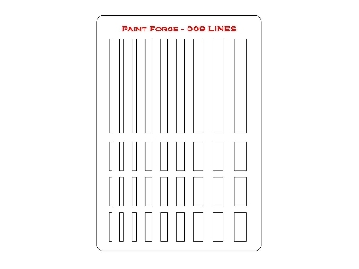 Lines Stencils L (Size 14.0cm X 20.0cm) - zdjęcie 1