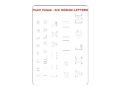 Roman Letters Stencils L (Size 14.0cm X 20.0cm) - zdjęcie 1