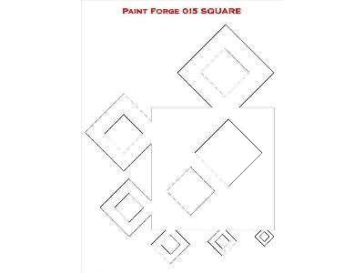 Square Stencils L (Size 14.0cm X 20.0cm) - zdjęcie 1