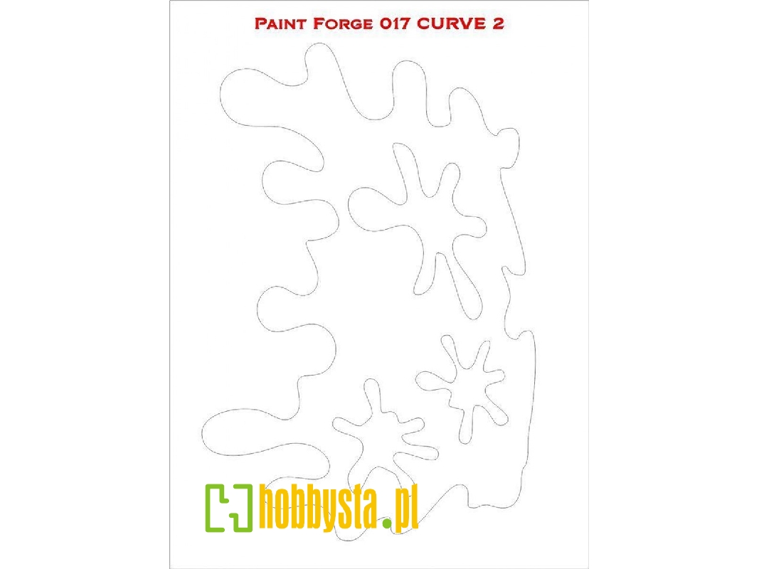 Curve 2 Stencils M (Size 14.0cm X 9.8cm) - zdjęcie 1 Curve 2 Stencils M (Size 14.0cm X 9.8cm) - zdjęcie 1
