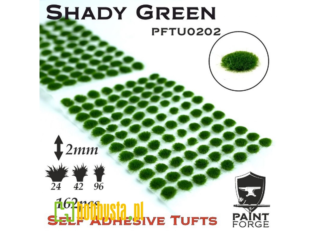 Shady Green Grass Tufts 2mm - zdjęcie 1 Shady Green Grass Tufts 2mm - zdjęcie 1