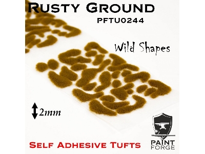 Rusty Ground Wild Shapes 2 Mm - Self Adhesive Tufts - zdjęcie 1