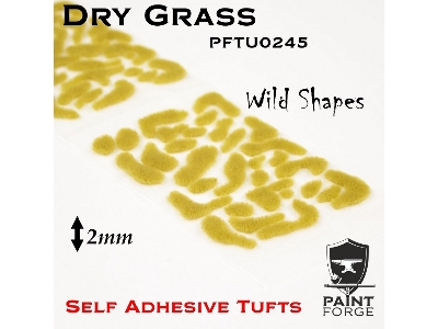 Dry Grass Wild Shapes 2 Mm - Self Adhesive Tufts - zdjęcie 1