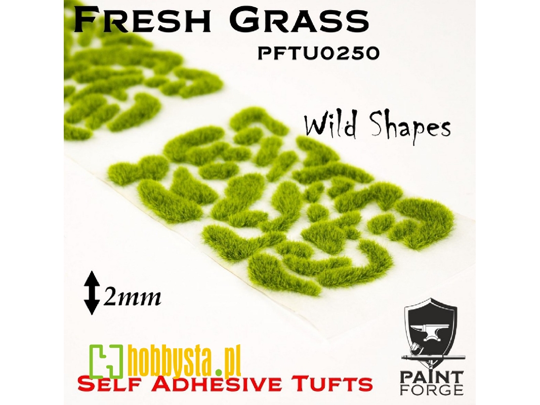 Fresh Grass Wild Shapes 2 Mm - Self Adhesive Tufts - zdjęcie 1 Fresh Grass Wild Shapes 2 Mm - Self Adhesive Tufts - zdjęcie 1