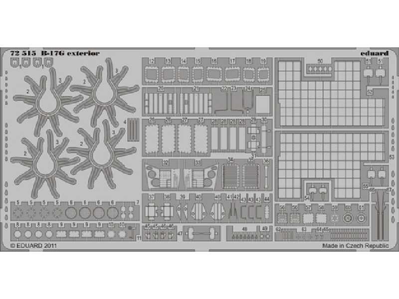 B-17G exterior 1/72 - Revell - blaszki - zdjęcie 1 B-17G exterior 1/72 - Revell - blaszki - zdjęcie 1