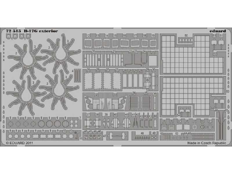  B-17G exterior 1/72 - Revell - blaszki - zdjęcie 1