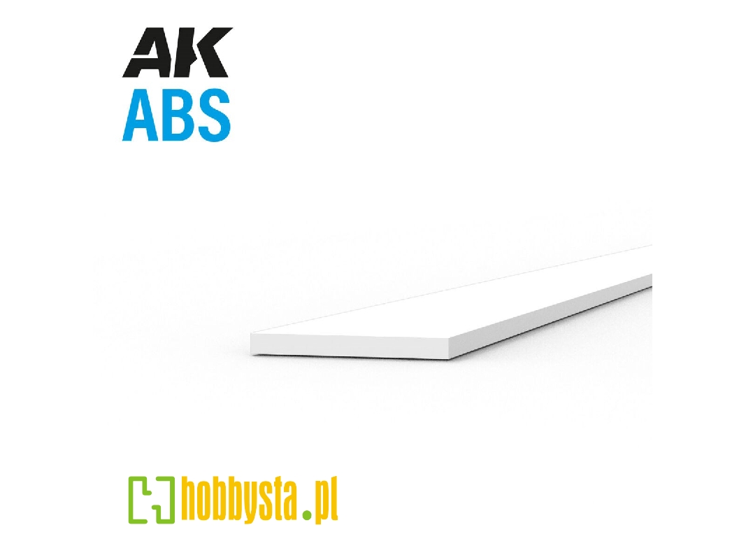 Abs Opaque Strip 0.25 X 3.00 X 350mm - 1 Piece - zdjęcie 1 Abs Opaque Strip 0.25 X 3.00 X 350mm - 1 Piece - zdjęcie 1