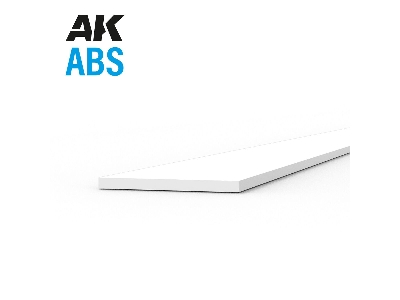 Abs Opaque Strip 0.25 X 4.00 X 350mm - 1 Piece - zdjęcie 1