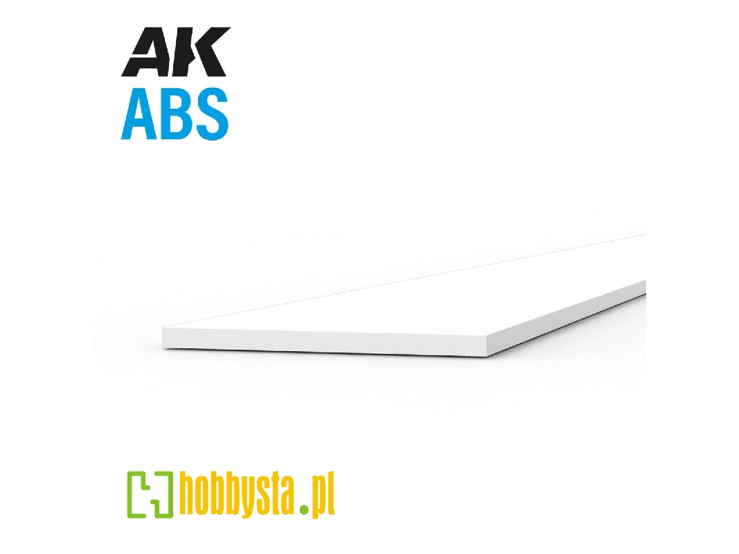 Abs Opaque Strip 0.25 X 5.00 X 350mm - 1 Piece - zdjęcie 1 Abs Opaque Strip 0.25 X 5.00 X 350mm - 1 Piece - zdjęcie 1