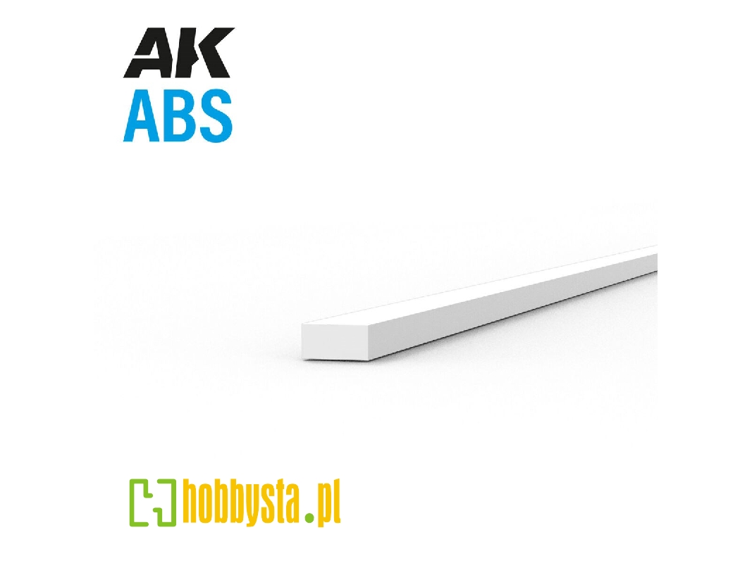 Abs Opaque Strip 0.50 X 1.00 X 350mm - 1 Piece - zdjęcie 1 Abs Opaque Strip 0.50 X 1.00 X 350mm - 1 Piece - zdjęcie 1