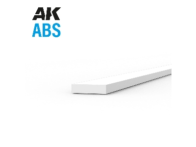 Abs Opaque Strip 0.50 X 2.00 X 350mm - 1 Piece - zdjęcie 1