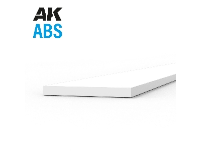 Abs Opaque Strip 0.50 X 5.00 X 350mm - 1 Piece - zdjęcie 1