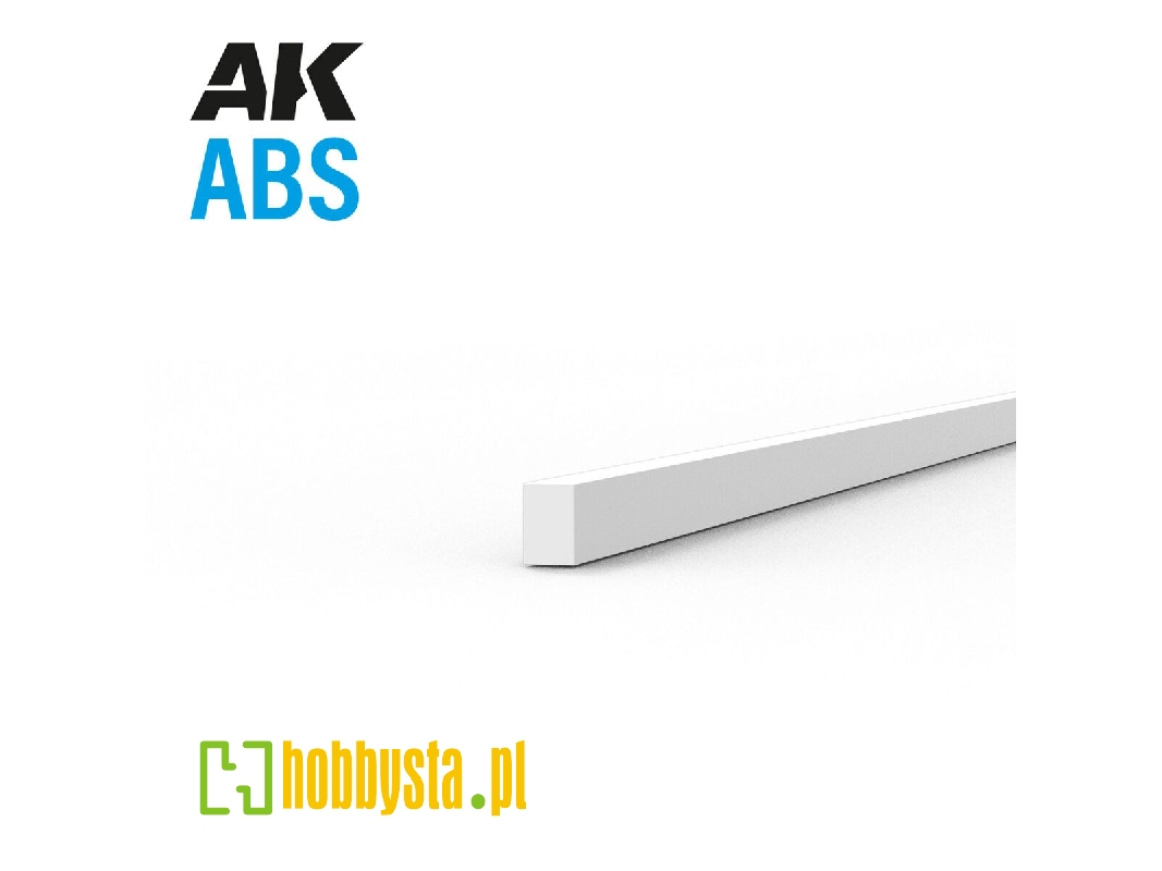 Abs Opaque Strip 0.75 X 0.50 X 350mm - 1 Piece - zdjęcie 1 Abs Opaque Strip 0.75 X 0.50 X 350mm - 1 Piece - zdjęcie 1