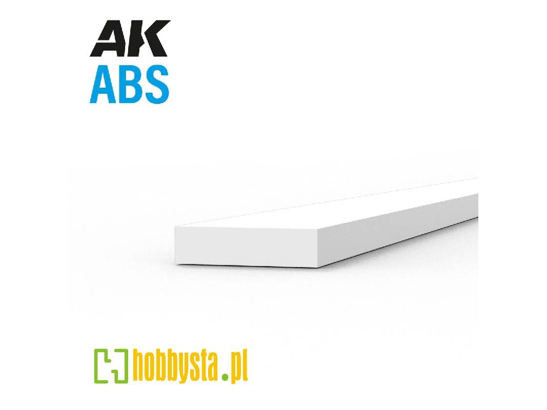 Abs Opaque Strip 0.75 X 3.00 X 350mm - 1 Piece - zdjęcie 1 Abs Opaque Strip 0.75 X 3.00 X 350mm - 1 Piece - zdjęcie 1