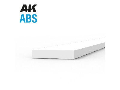Abs Opaque Strip 0.75 X 4.00 X 350mm - 1 Piece - zdjęcie 1