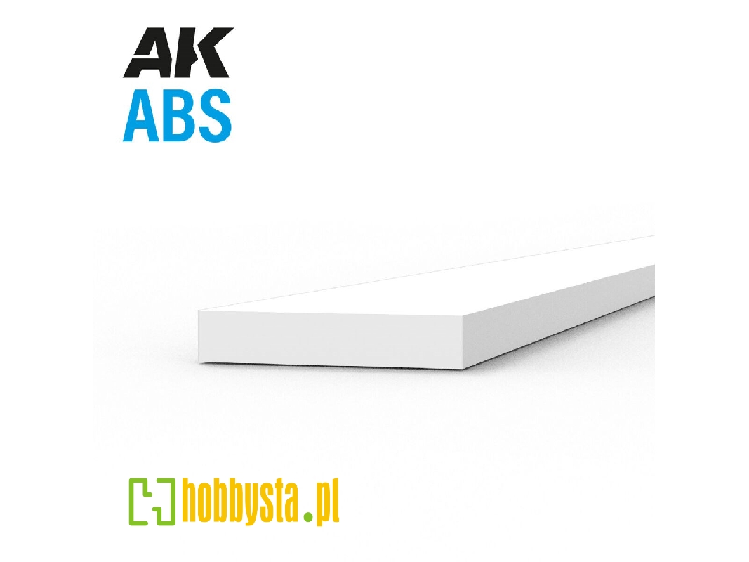 Abs Opaque Strip 0.75 X 4.00 X 350mm - 1 Piece - zdjęcie 1