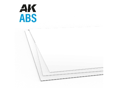 Plain Opaque Abs Sheet 1.5mm Thickness X 245 X 195mm - 1 Piece - zdjęcie 1