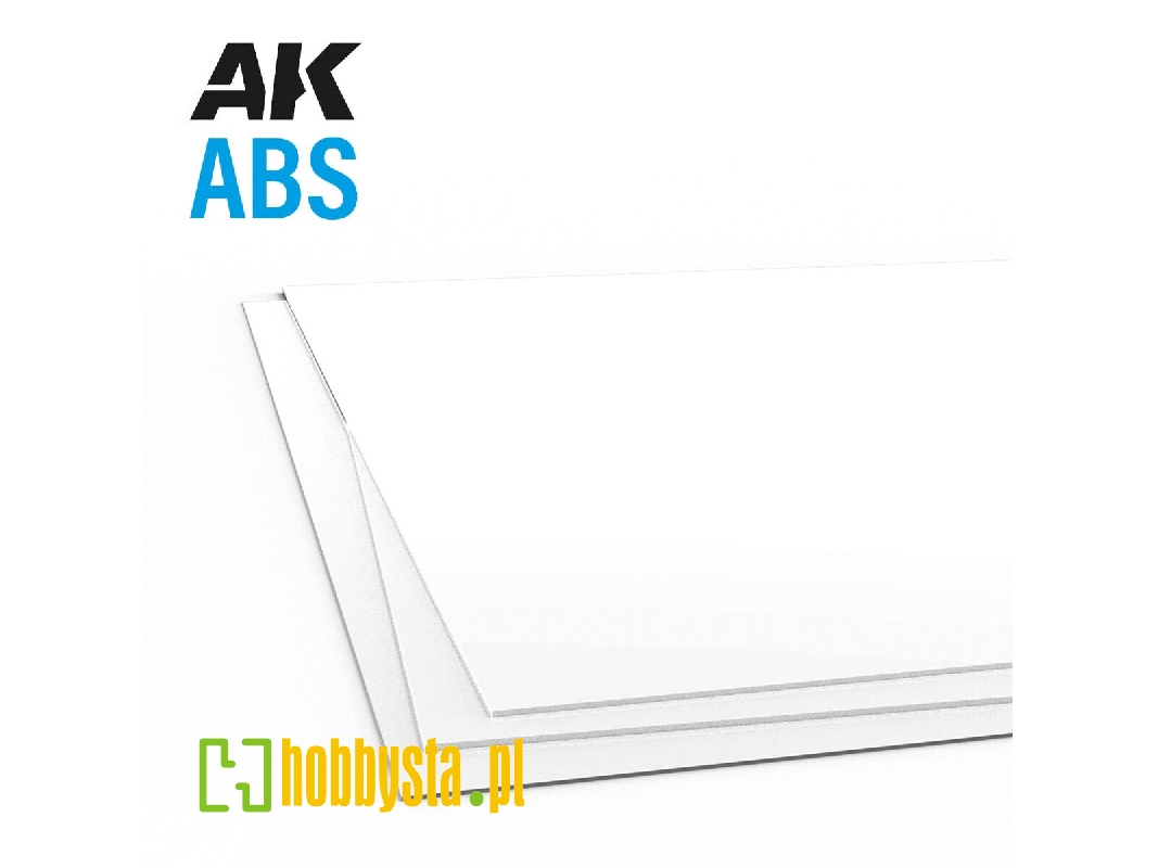 Plain Opaque Abs Sheet 2mm Thickness 245mm X 195mm - 1 Piece - zdjęcie 1