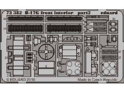  B-17G front interior 1/72 - Revell - blaszki - zdjęcie 3