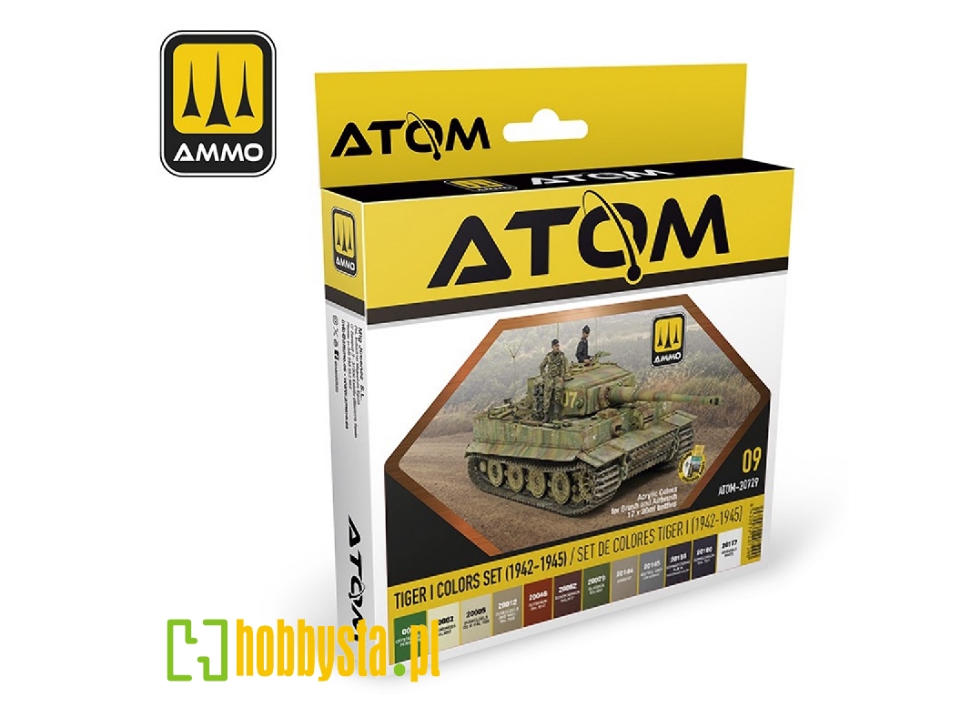 Atom-20729 Tiger I Colors Set (1942-1945) - zdjęcie 1 Atom-20729 Tiger I Colors Set (1942-1945) - zdjęcie 1